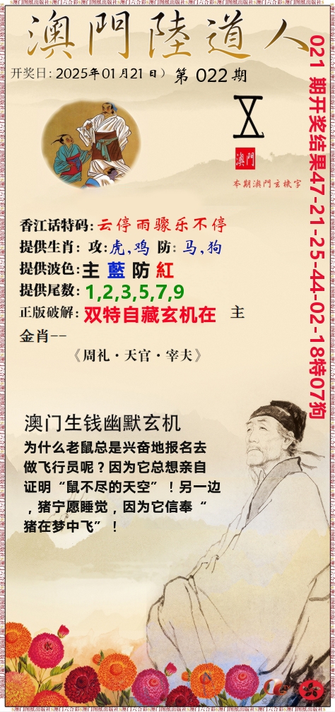 澳门陆道人 第22期