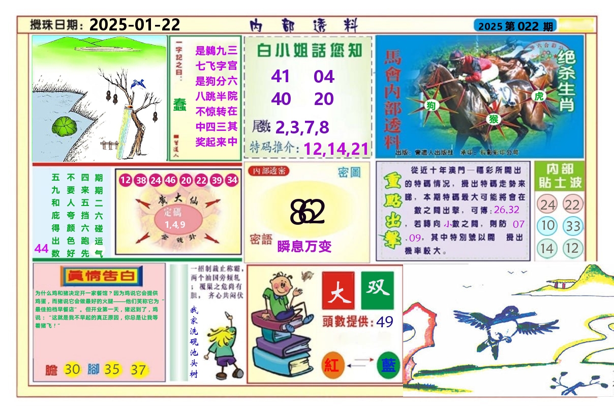澳门内部透料A 第22期