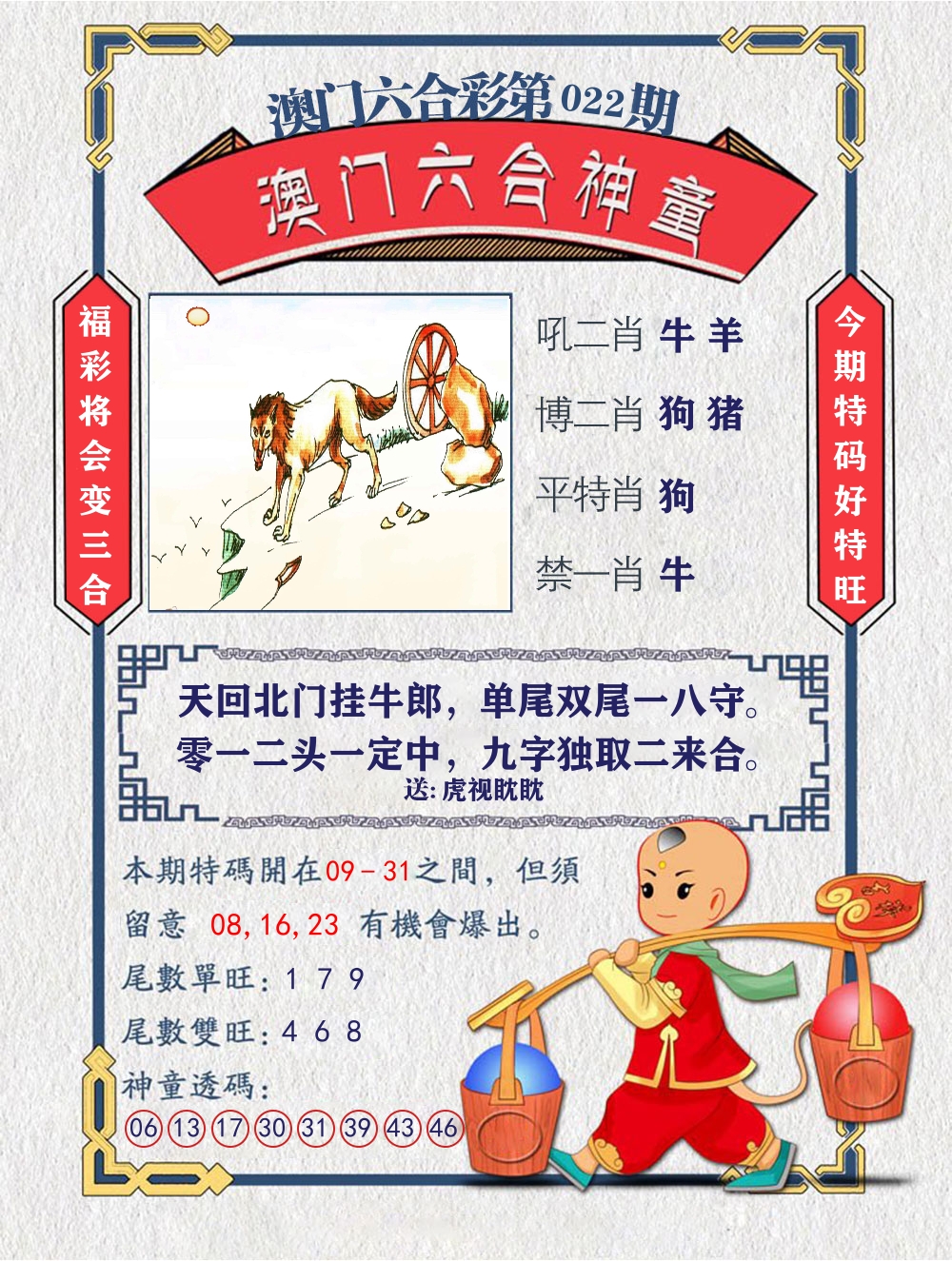 六合神童 第22期
