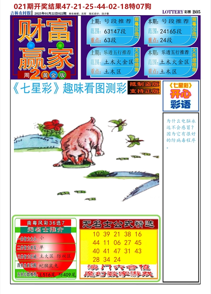 七星彩图A 第22期