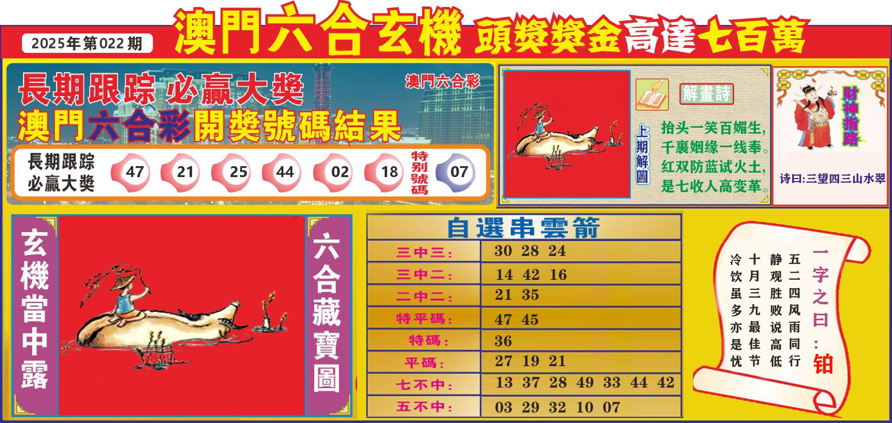 七星彩图C 第22期