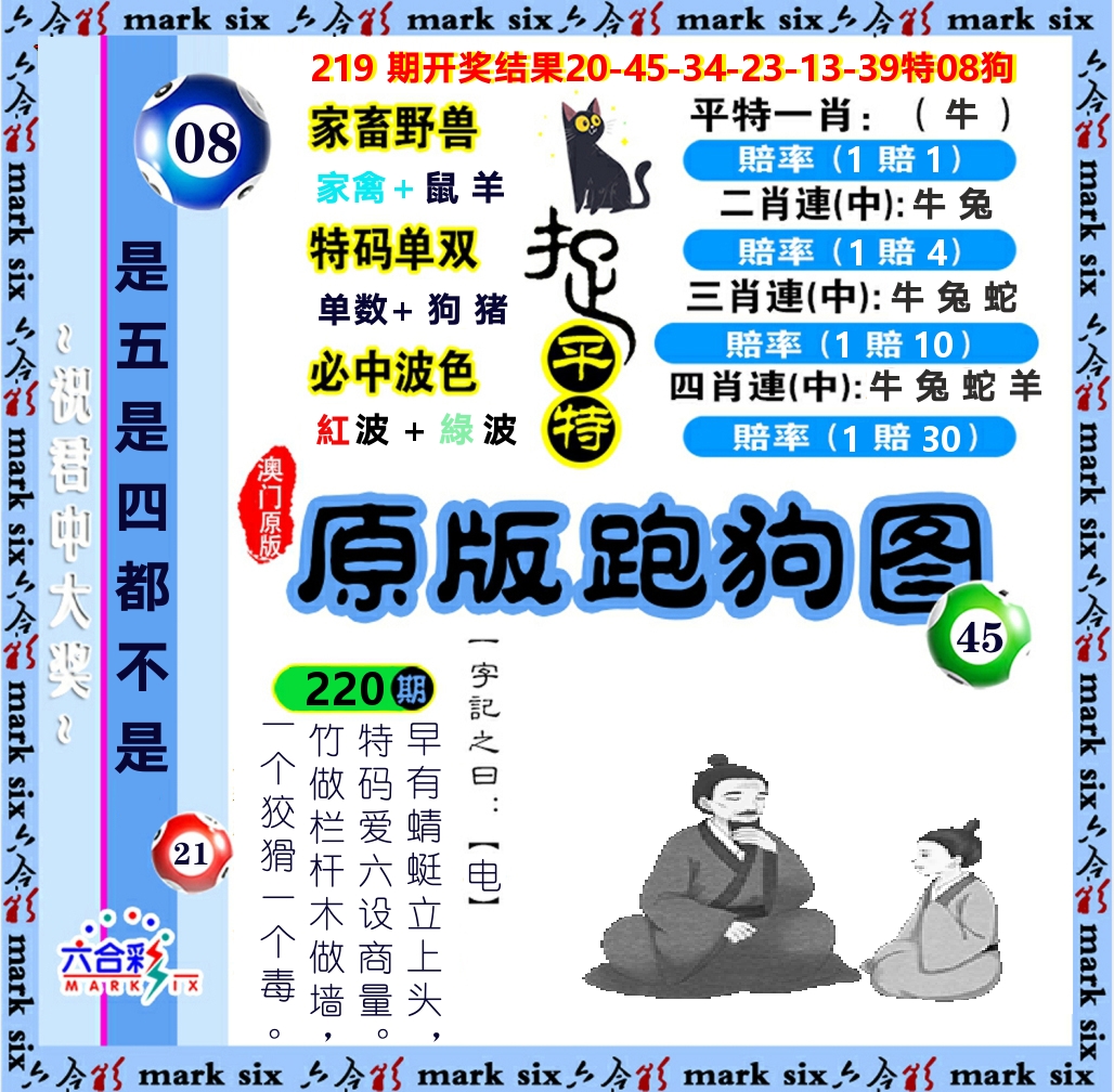 原版跑狗图 第220期