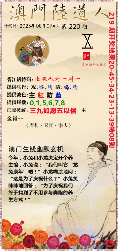 澳门陆道人 第220期
