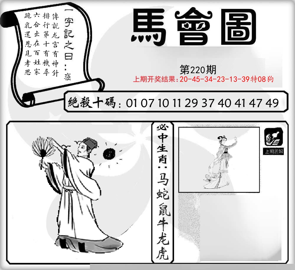 马会图 第220期