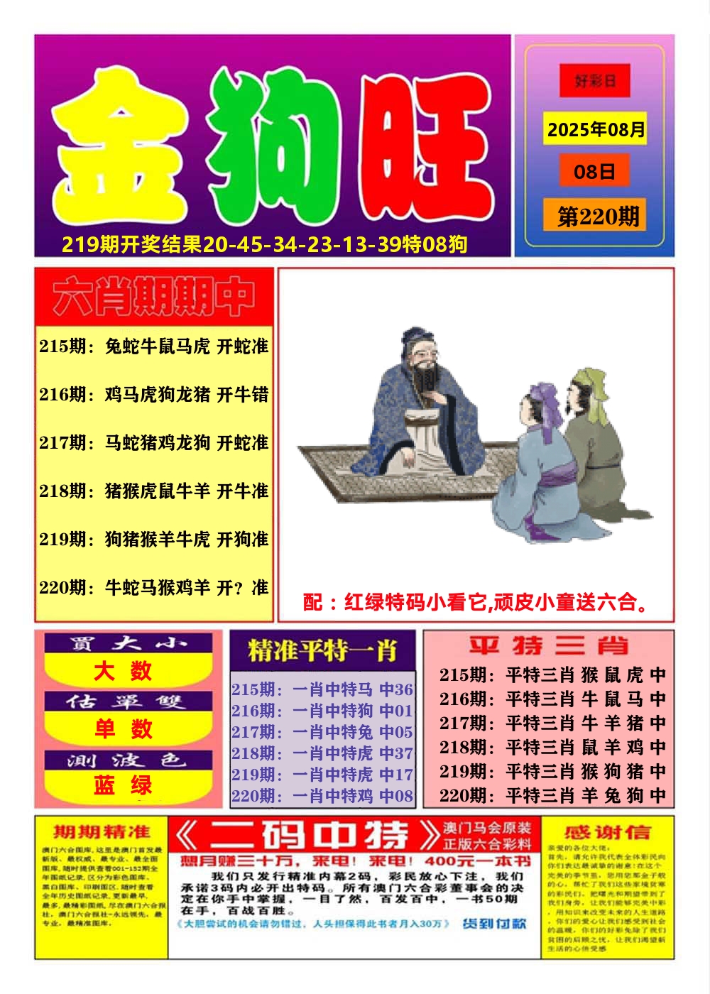 澳门金狗旺A 第220期
