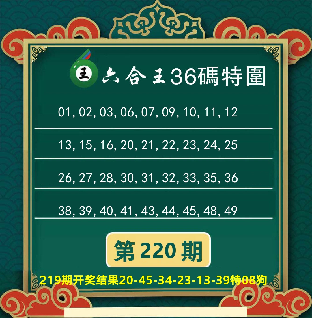 澳门特码王B 第220期