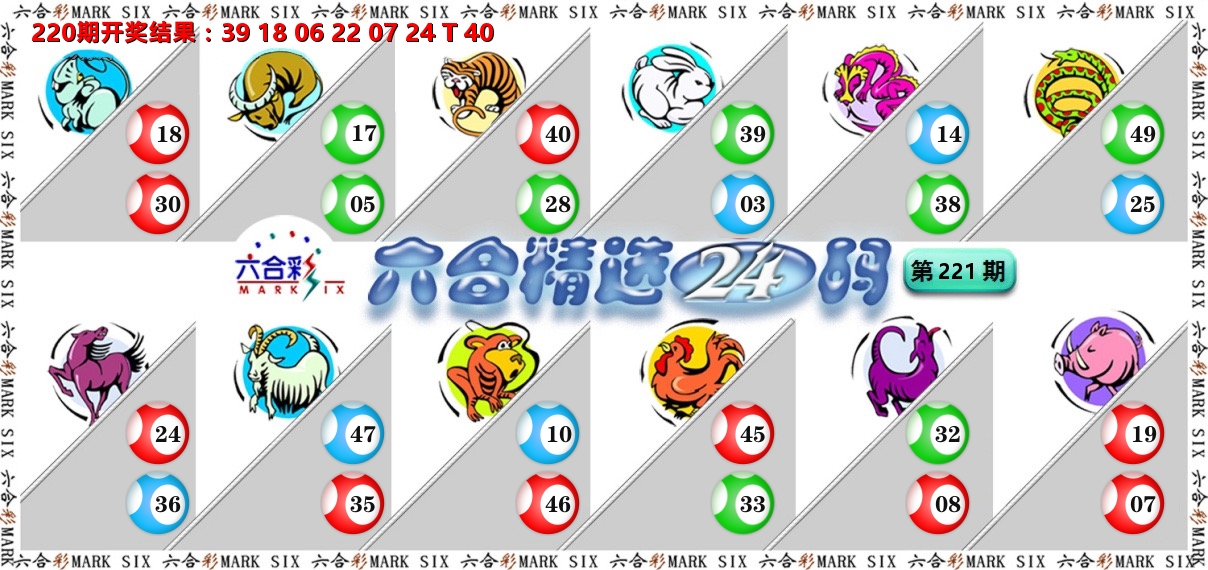 六合精选24码 第221期