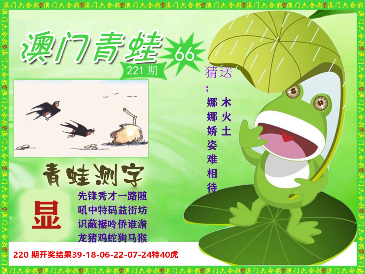青蛙系列66 第221期