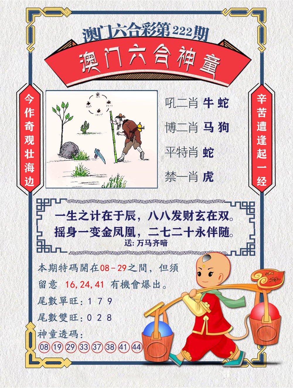 六合神童 第222期