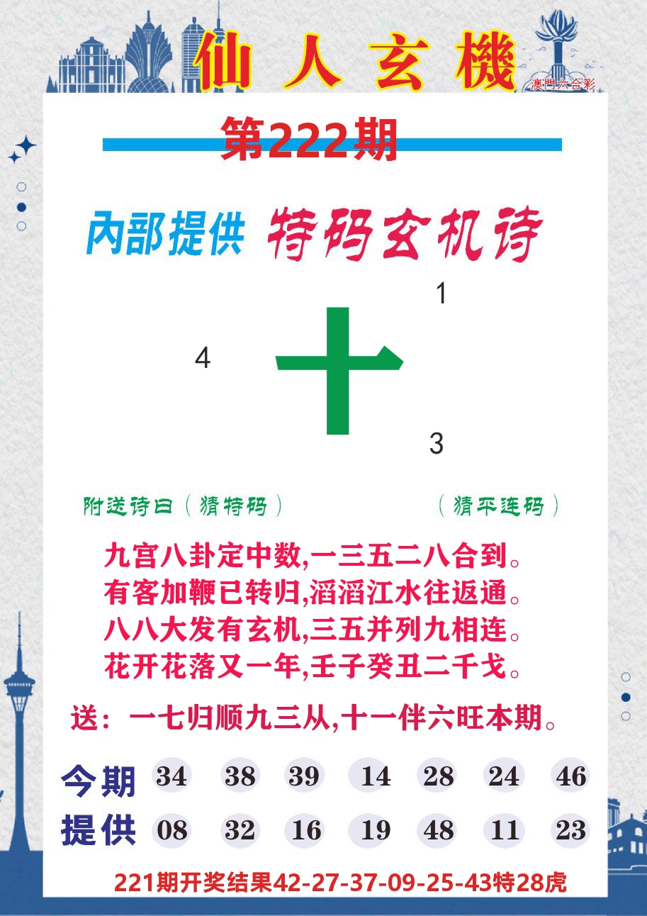 澳门钱多多D 第222期