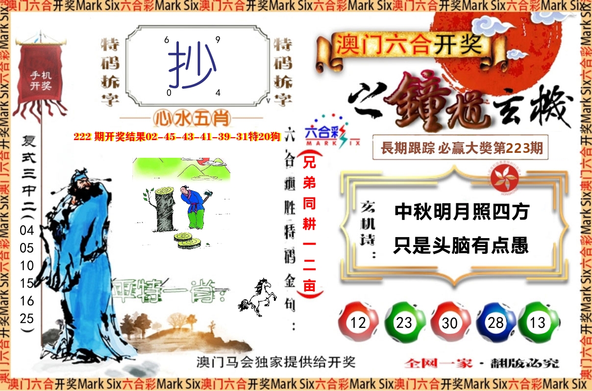 钟道玄机 第223期