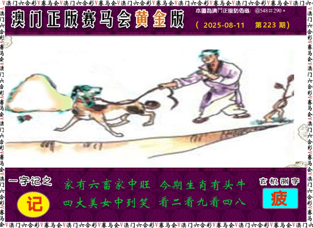 赛马会黄金版 第223期