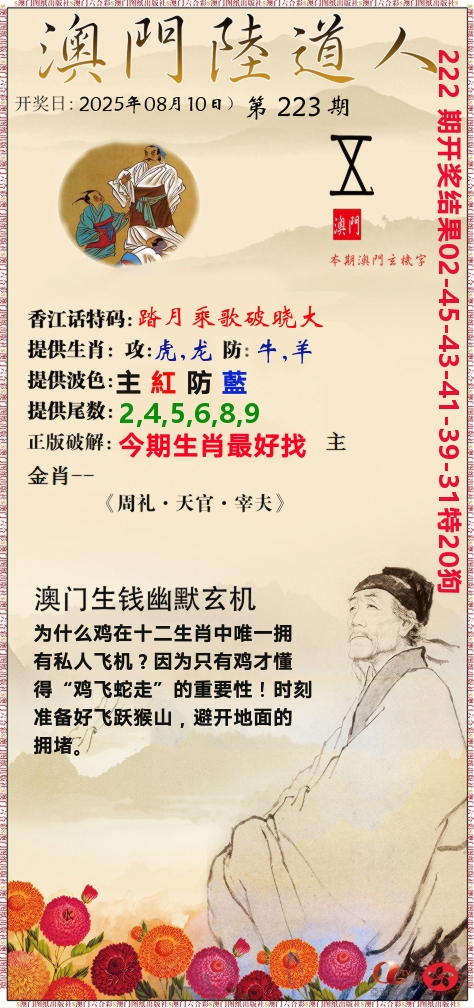 澳门陆道人 第223期