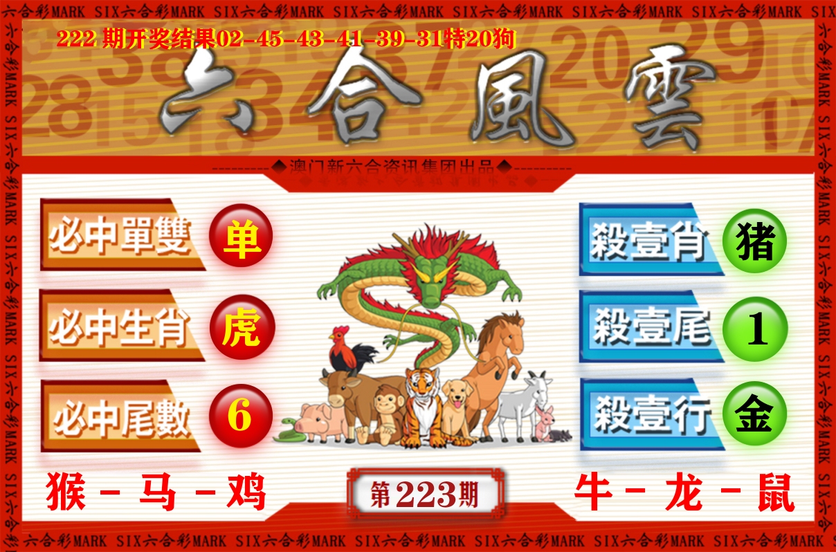 六合风云 第223期