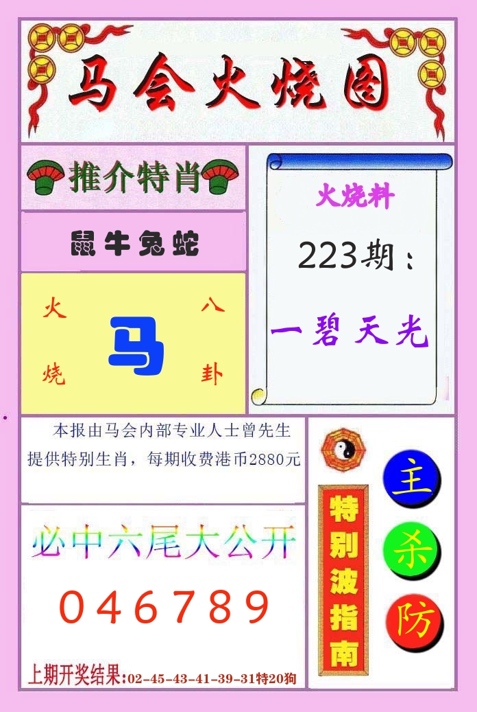 马会火烧图 第223期