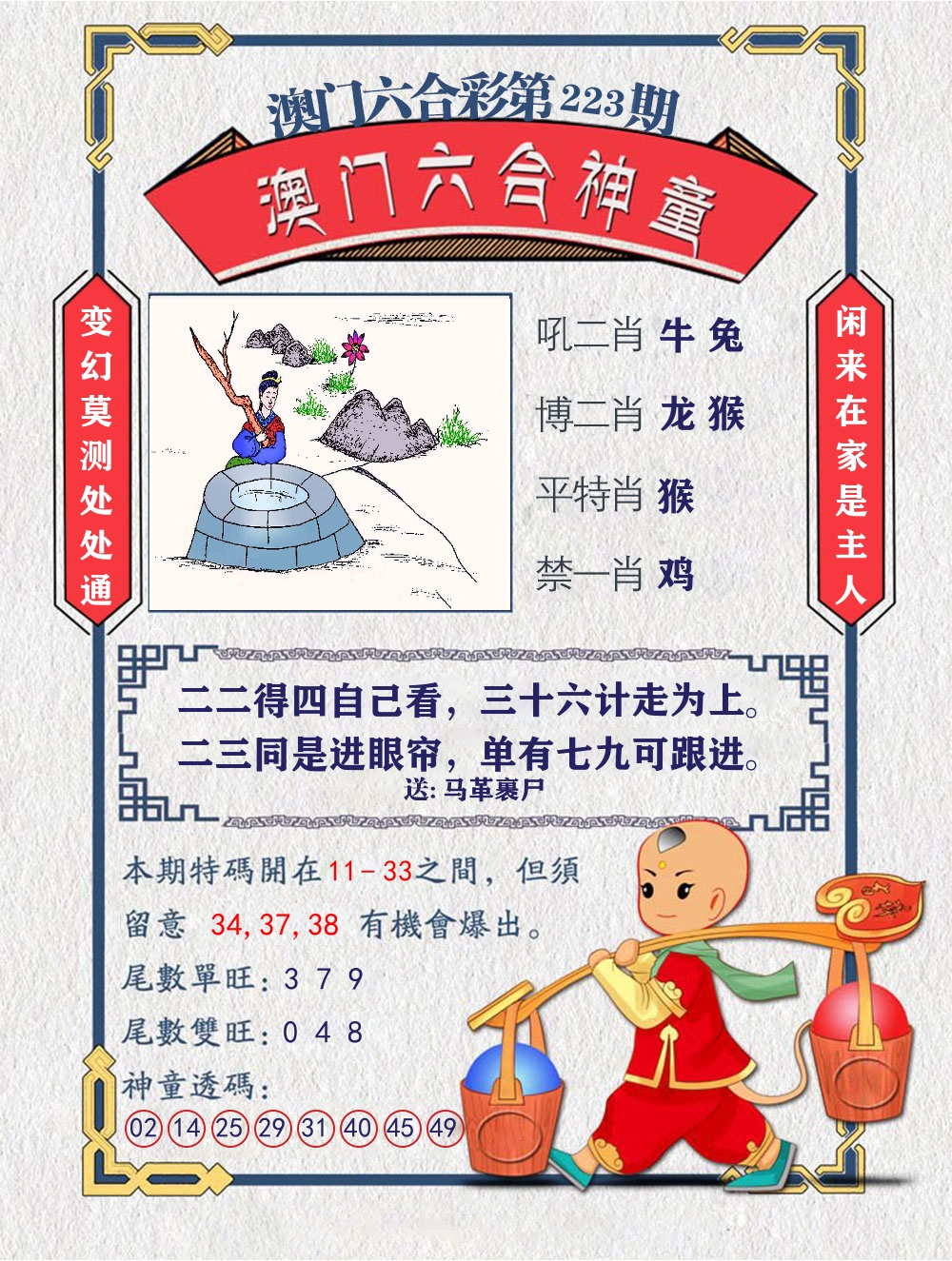 六合神童 第223期
