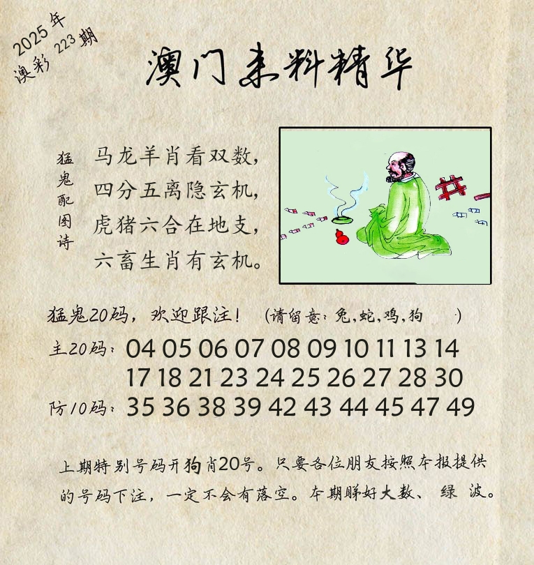 精华来料 第223期