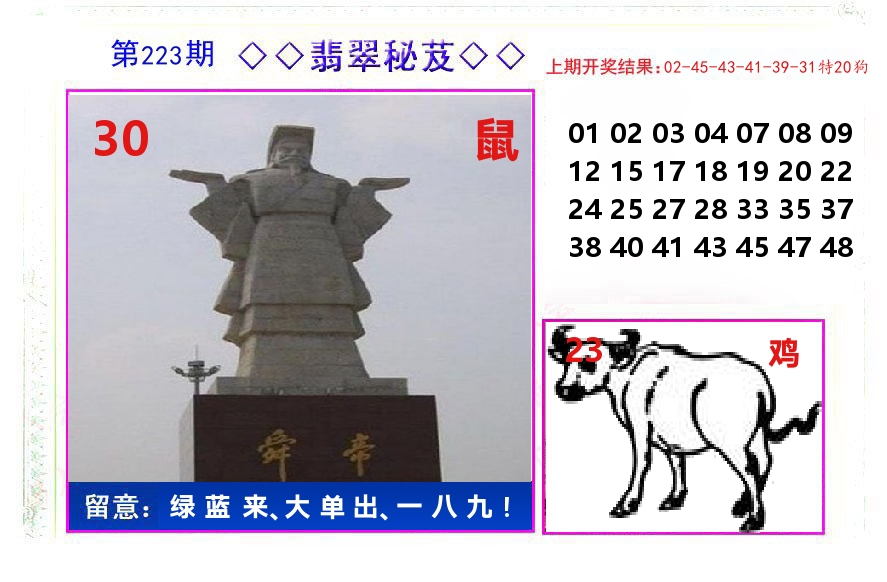 翡翠秘芨 第223期