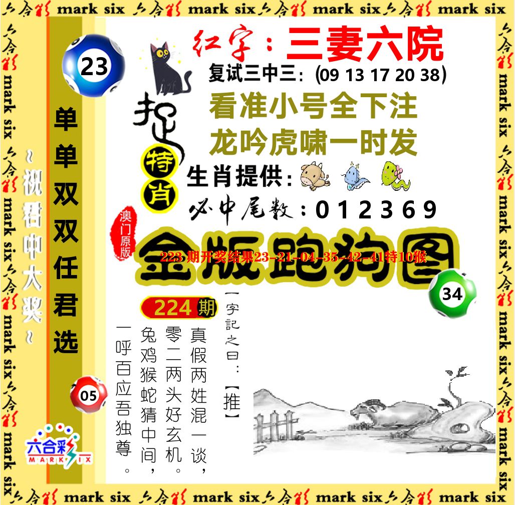 金版跑狗图 第224期