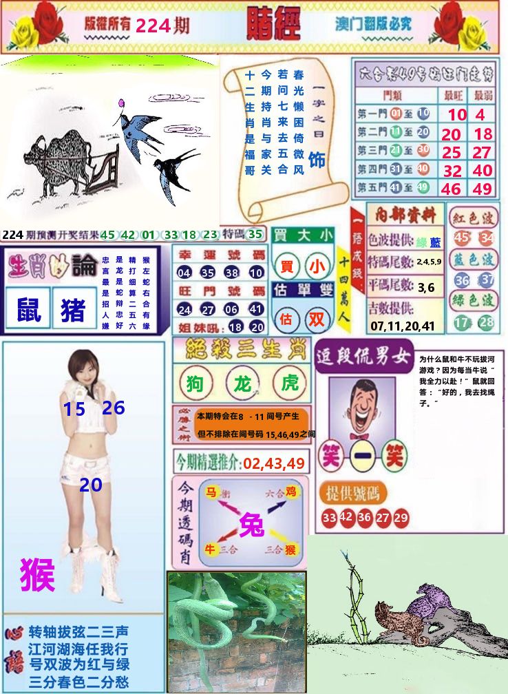 澳门赌经 第224期