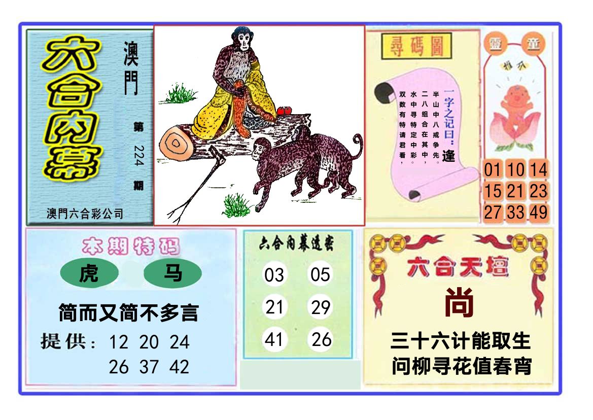 六合内幕 第224期