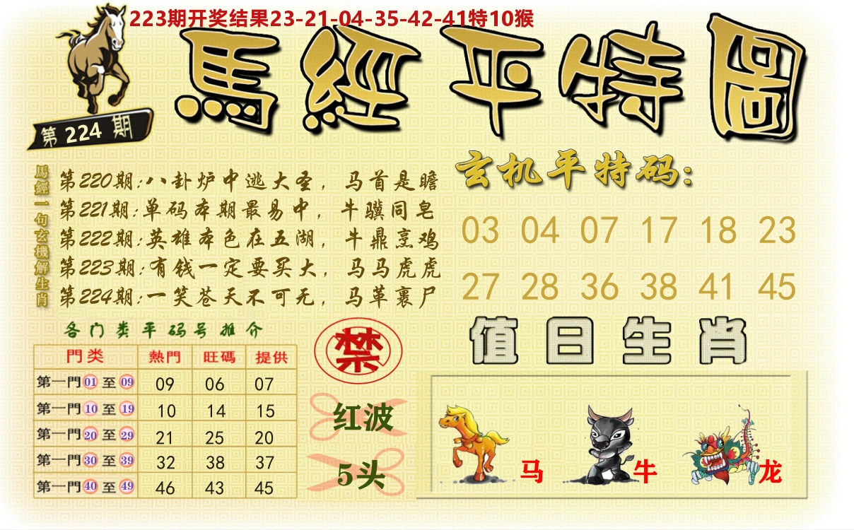 澳门平特图 第224期