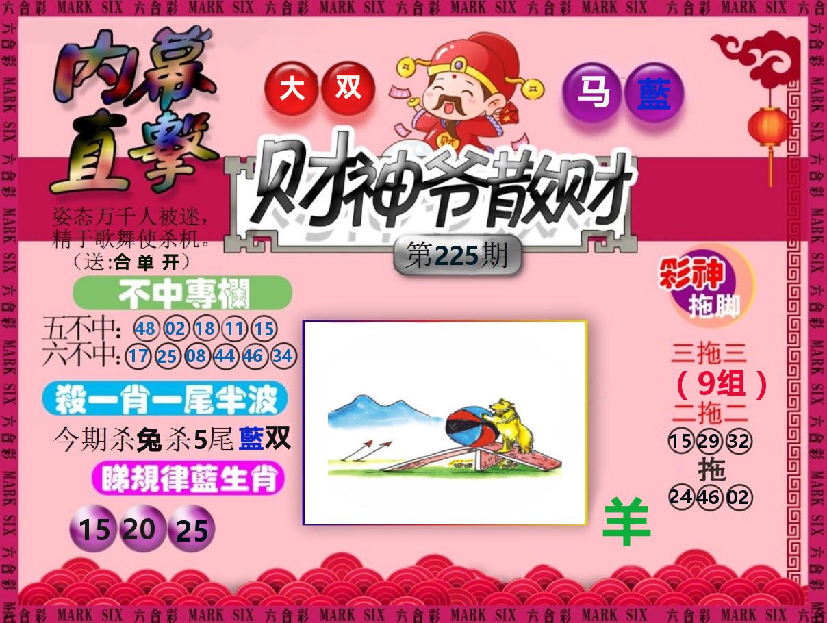 财神爷散财 第225期