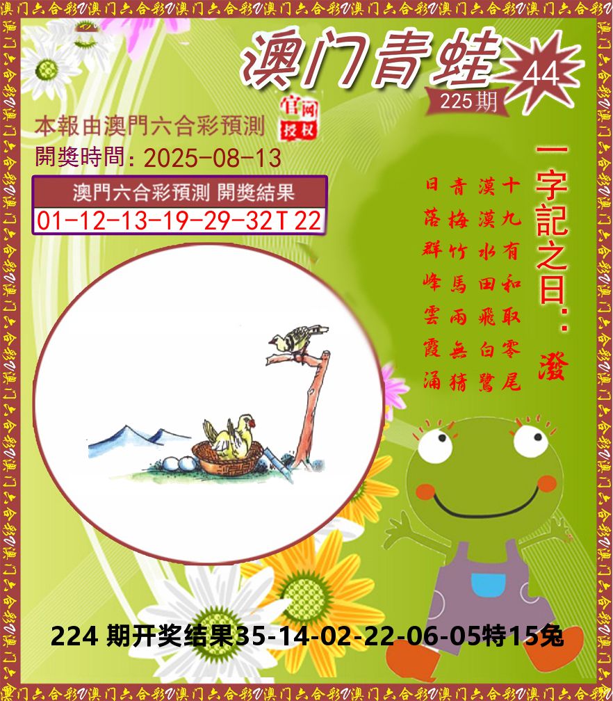 青蛙系列44 第225期