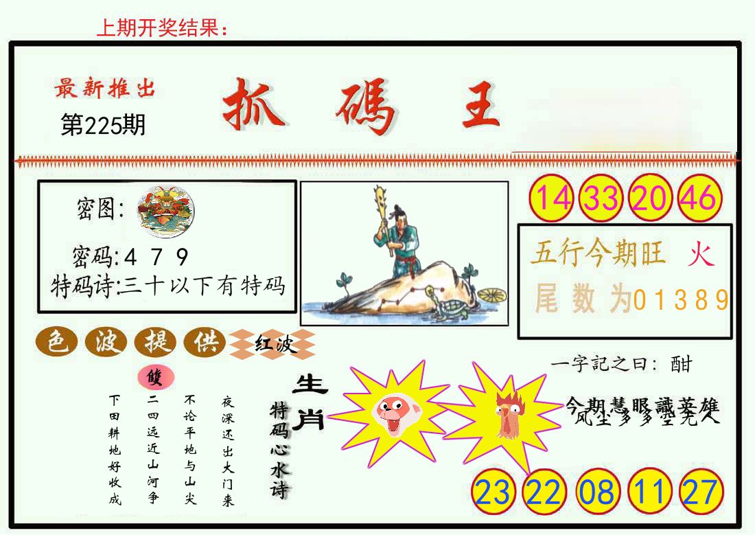 最新抓码王 第225期