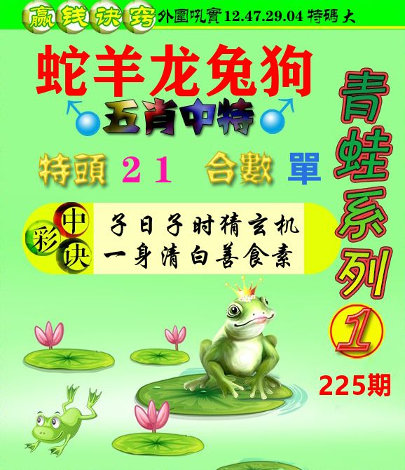 青蛙彩图 第225期