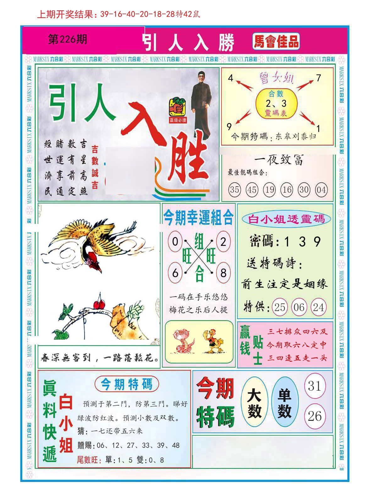 引人入胜 第226期