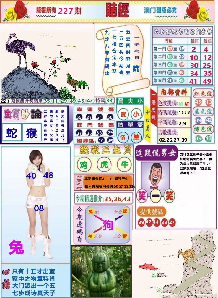 澳门赌经 第227期