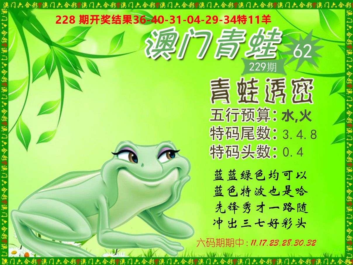 青蛙系列62 第229期