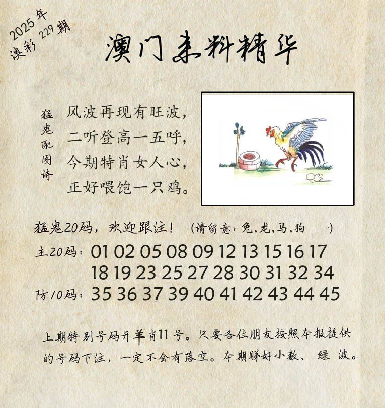 精华来料 第229期