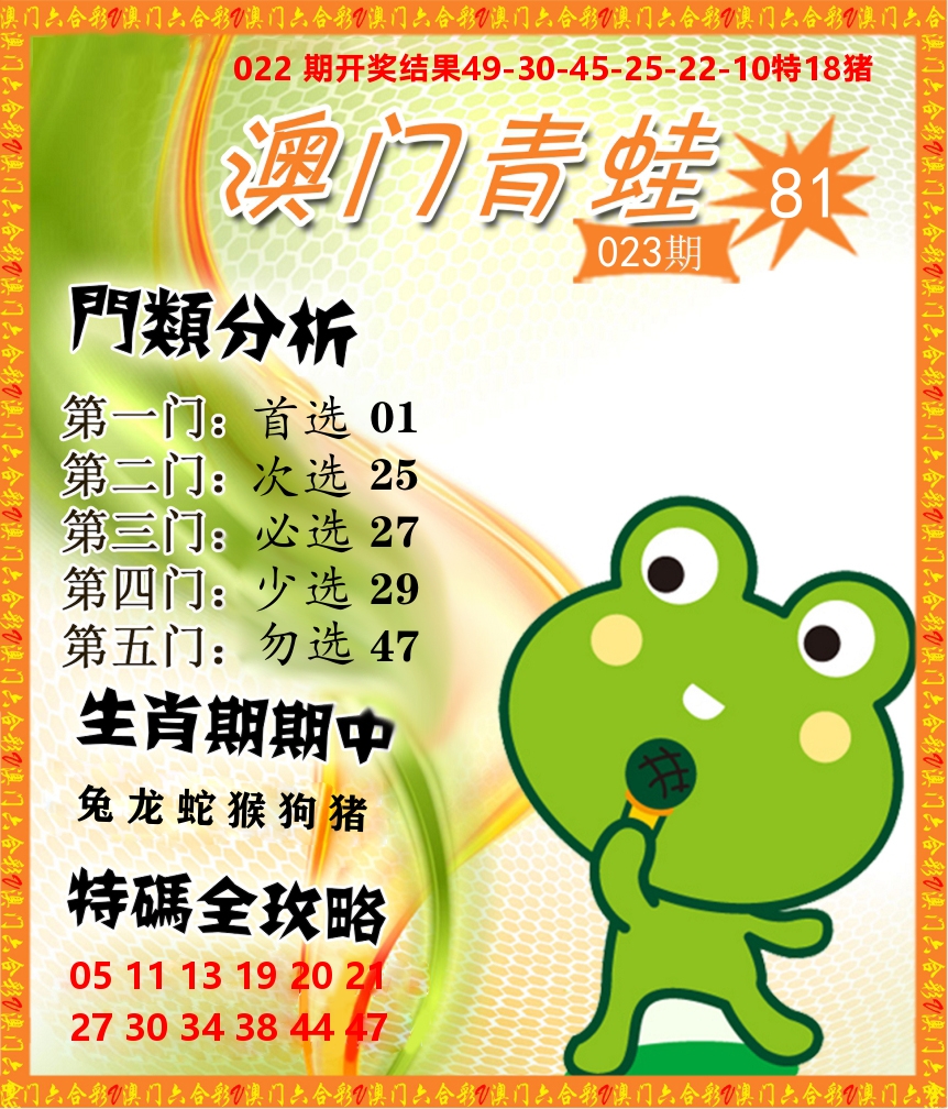青蛙系列81 第23期