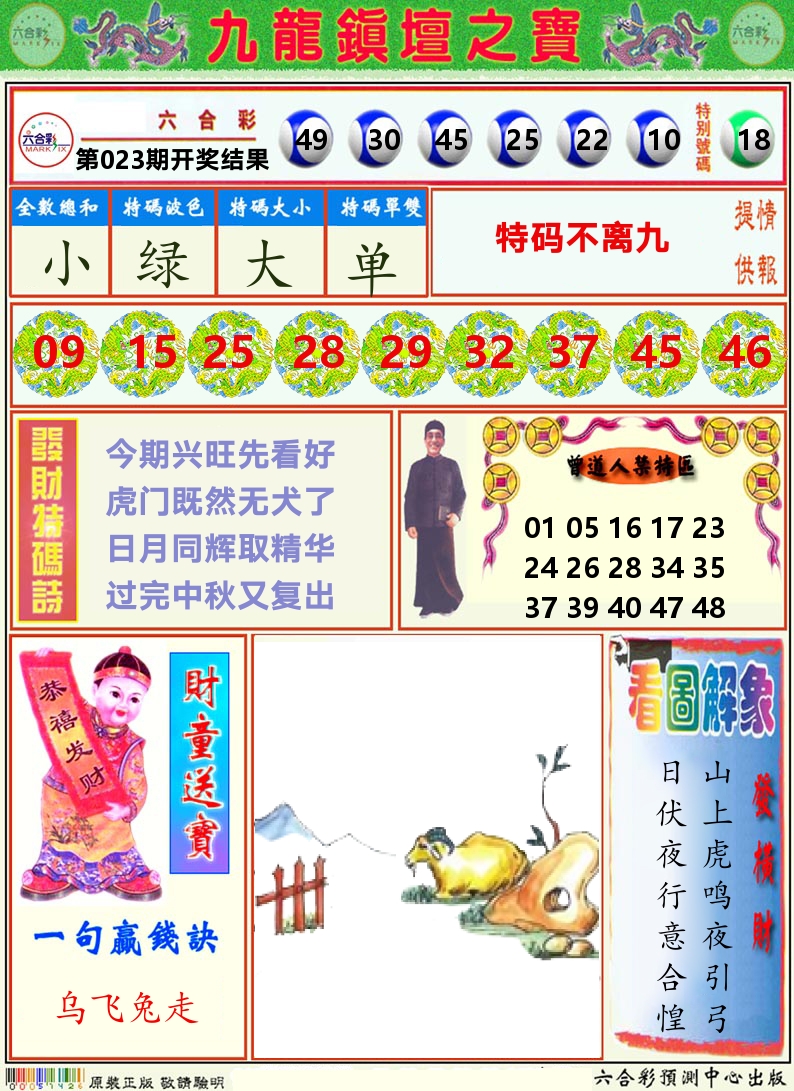 挂牌解特码A 第23期