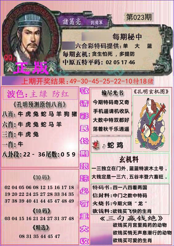 诸葛亮正版 第23期