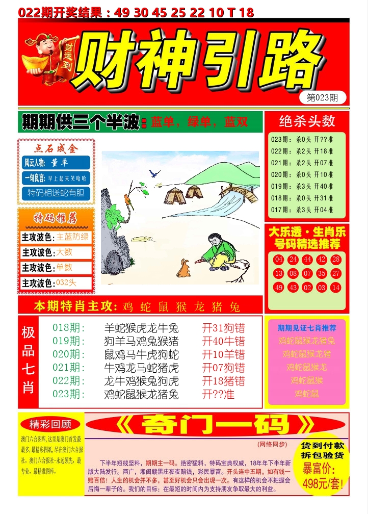 财神引路 第23期