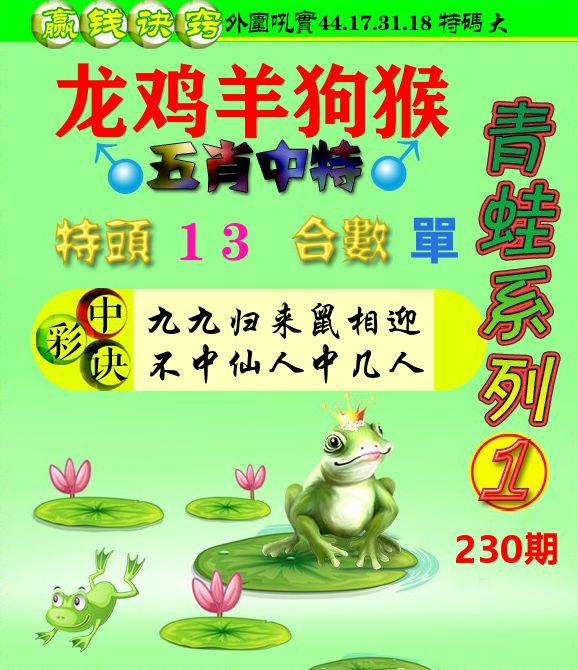 青蛙彩图 第230期