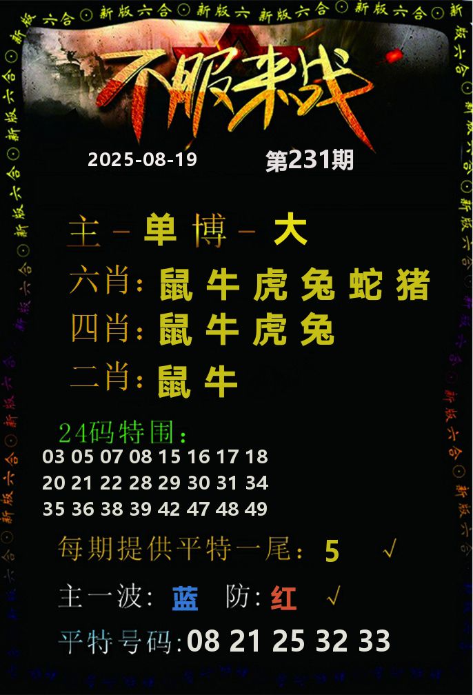 不服来战 第231期