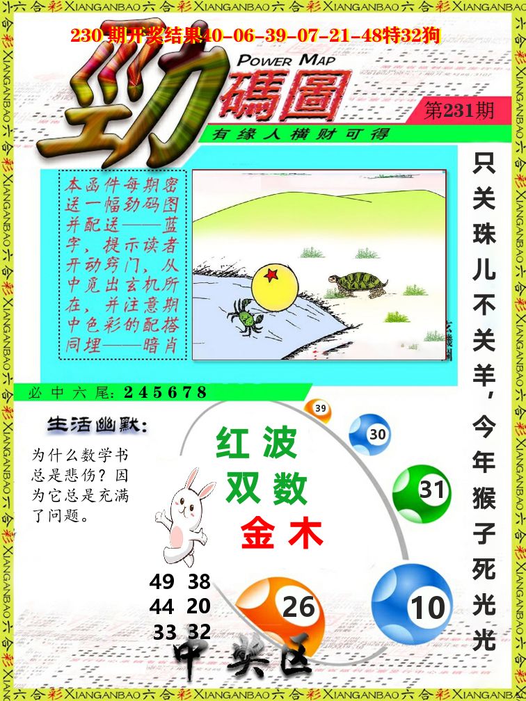 劲码图 第231期