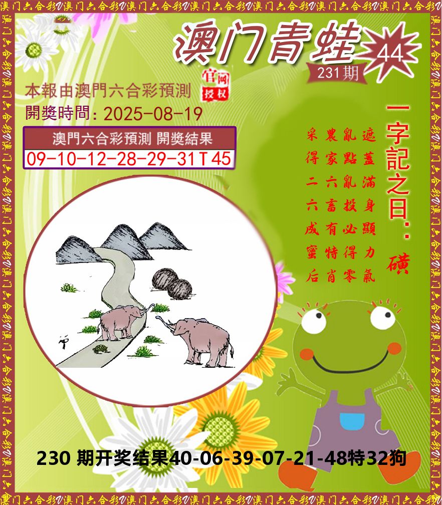 青蛙系列44 第231期