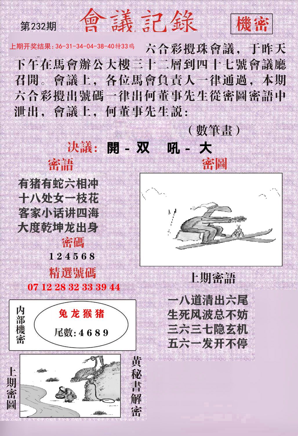 会议记录 第232期