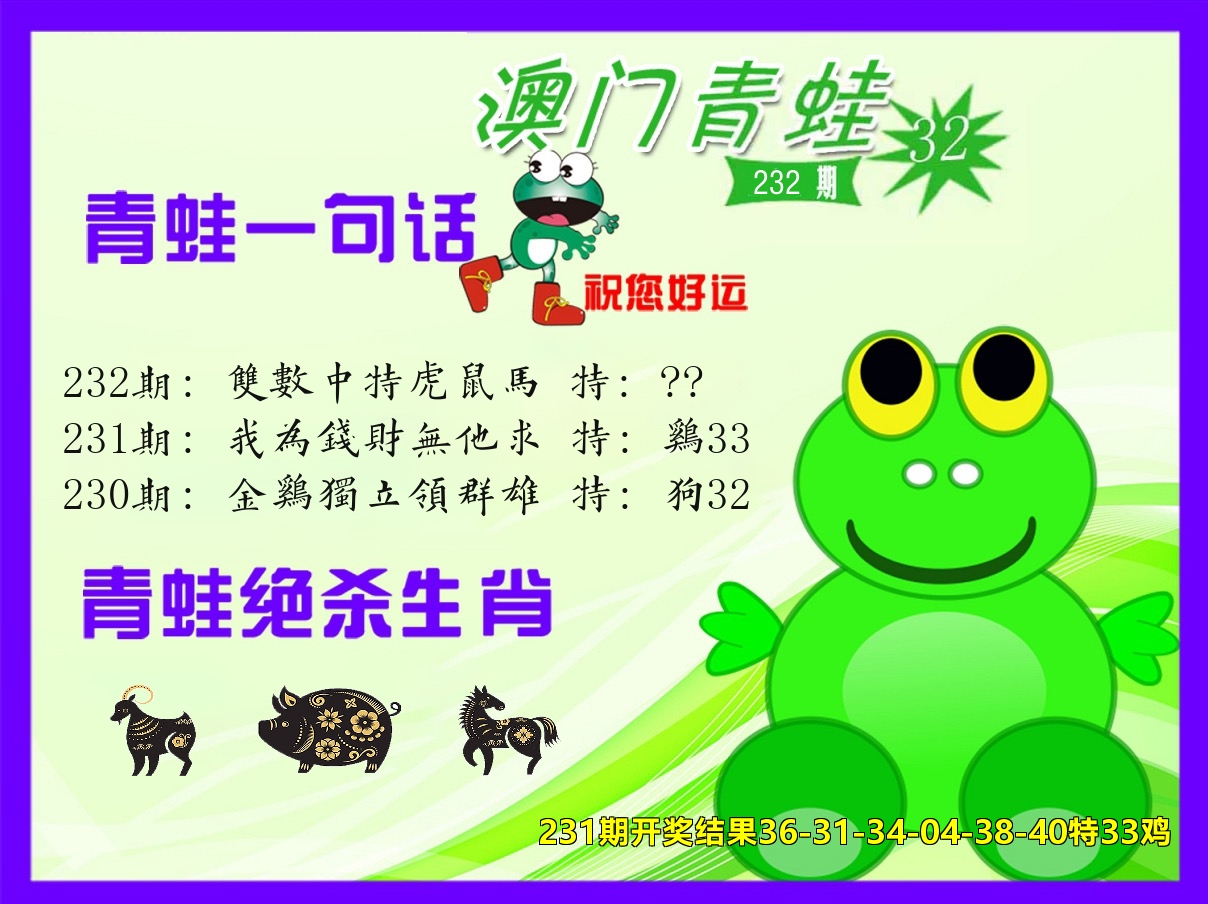 青蛙系列32 第232期