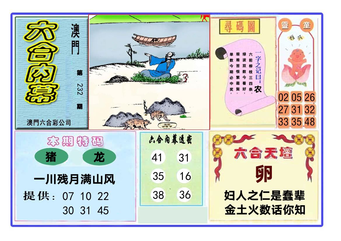 六合内幕 第232期