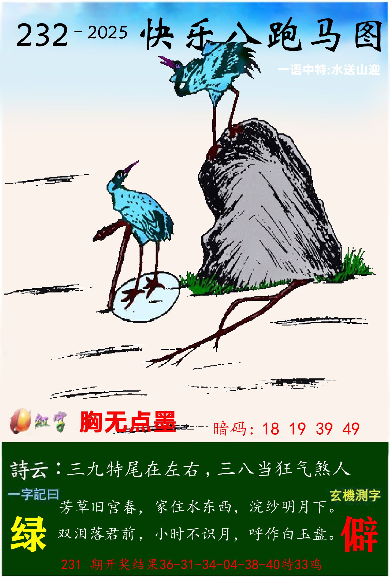 澳门跑马 第232期
