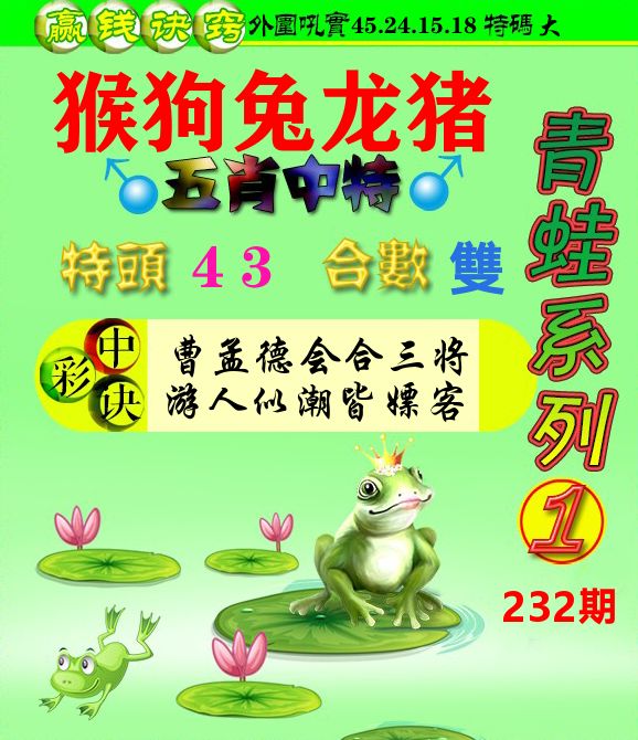 青蛙彩图 第232期