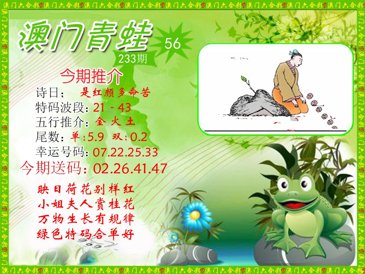 青蛙系列56 第233期