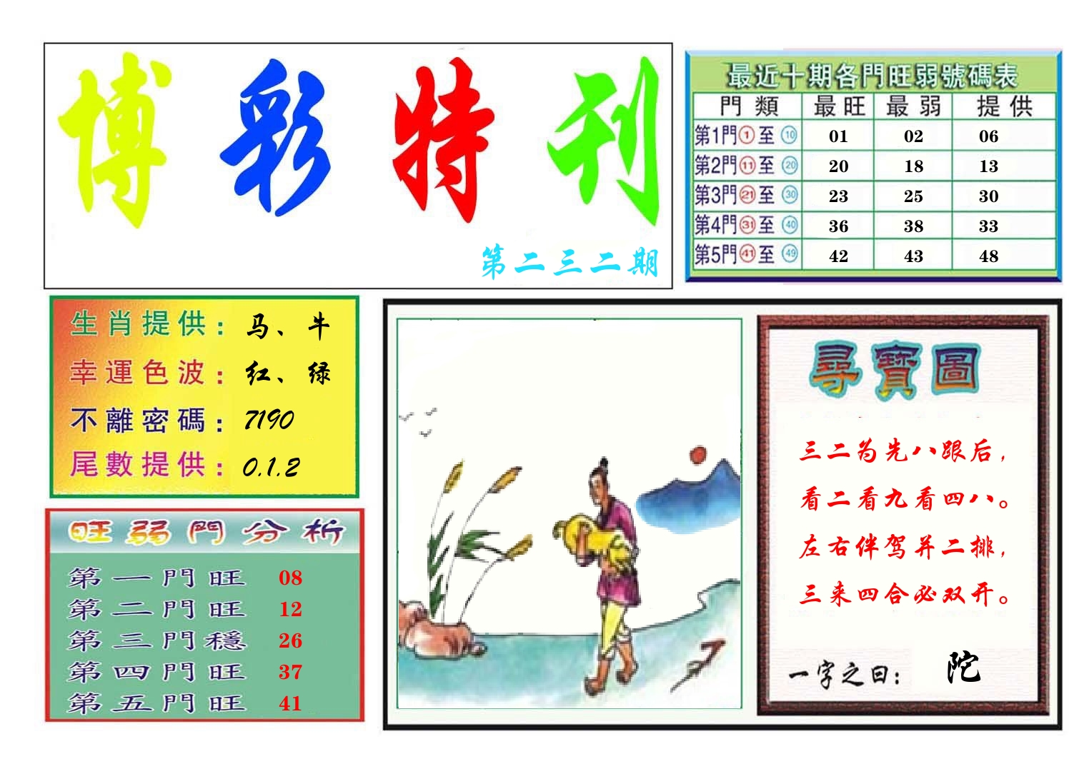 博彩特刊 第233期