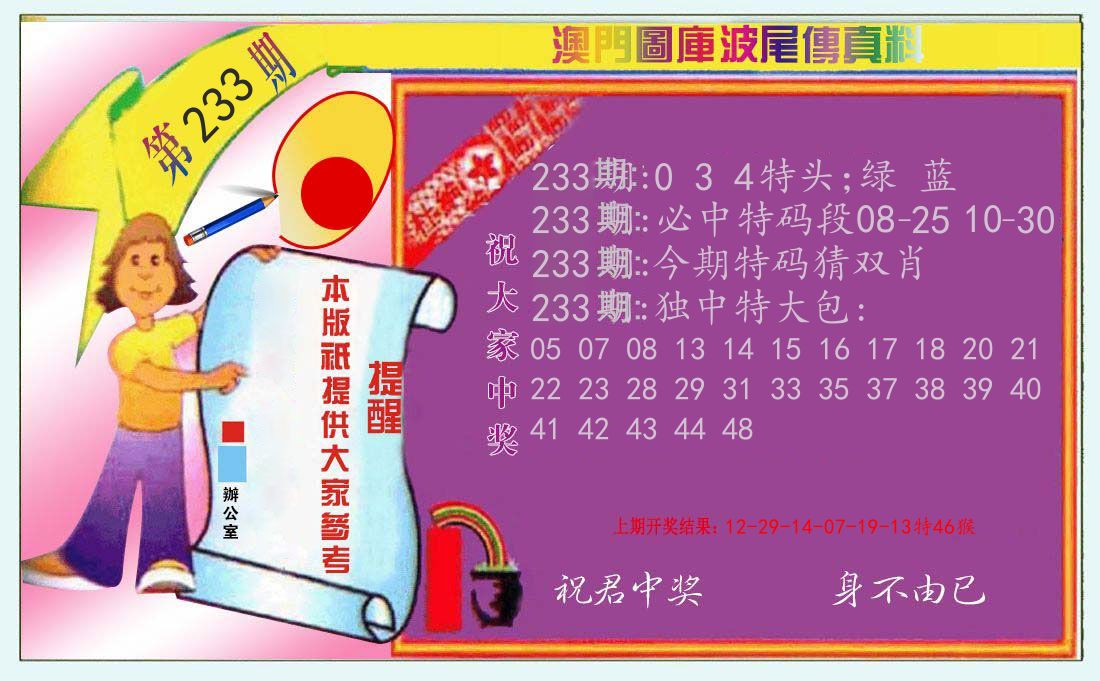 波尾传真料 第233期